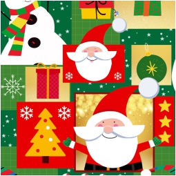 CARTA REGALO 100X140CM 10 FOGLI DIS.128 NATALE