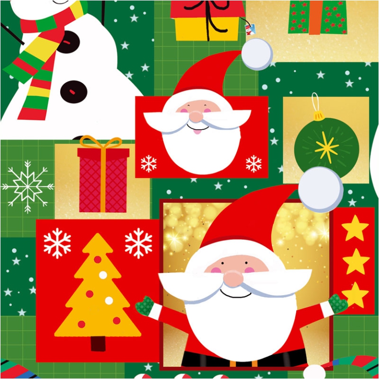 CARTA REGALO 100X140CM 10 FOGLI DIS.128 NATALE