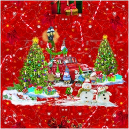 CARTA REGALO 100X140CM 10 FOGLI DIS.133 NATALE