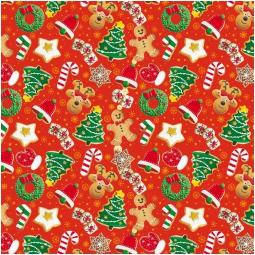 CARTA REGALO 70X100CM 10 FOGLI NATALE