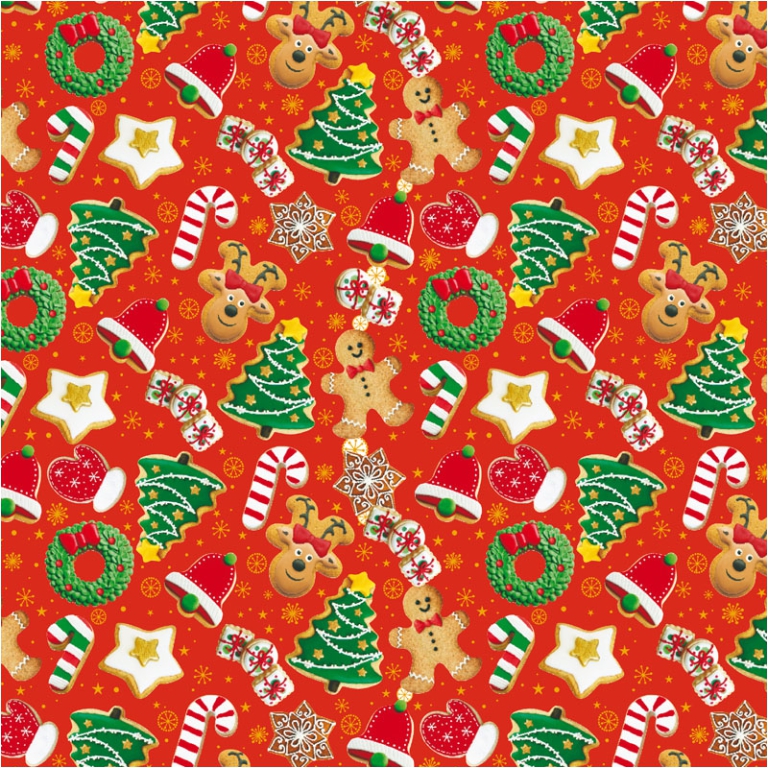 CARTA REGALO 70X100CM 10 FOGLI NATALE