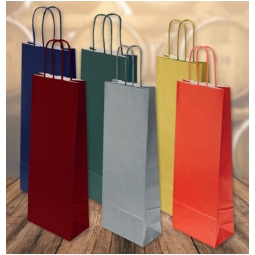 SHOPPER BOTTIGLIA 14X8H39CM JOLLY COLORI ASSORTITI 25PZ