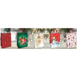SHOPPER 23X10H29CM ASSORTITI NATALE 2 25PZ