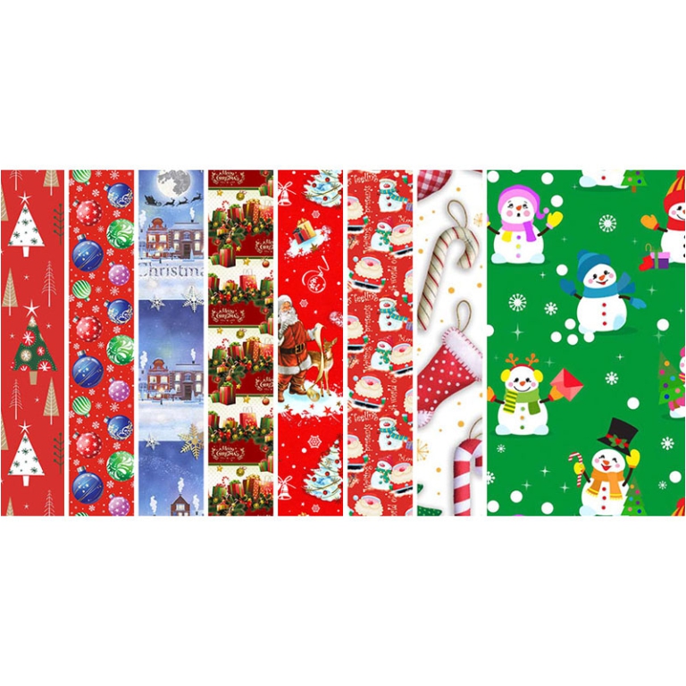ROTOLO CARTA REGALO 100CMX5MT NATALE RN5 DESIGN