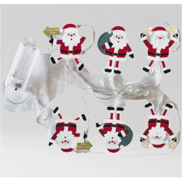 LUMINARIA LED BABBO NATALE A BATTERIA