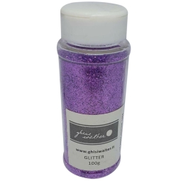 GLITTER 100GR LILLA IN   FLACONE