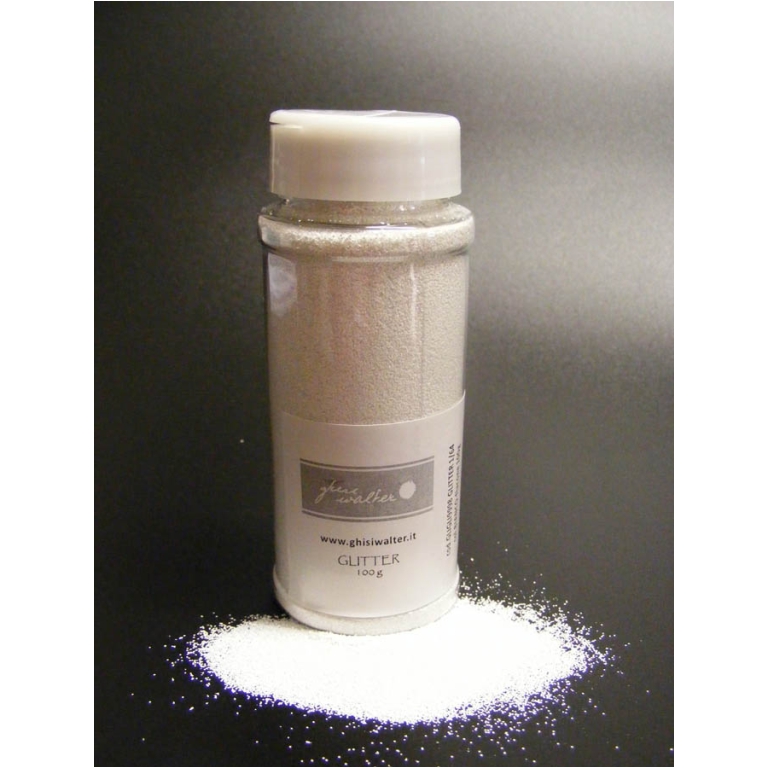 GLITTER 100GR BIANCO IN  FLACONE