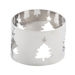 PORTATOVAGLIOLI METAL    ARGENTO CON ALBERO CM4,4