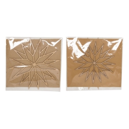 DECORO STELLA 2 PEZZI LEGNO