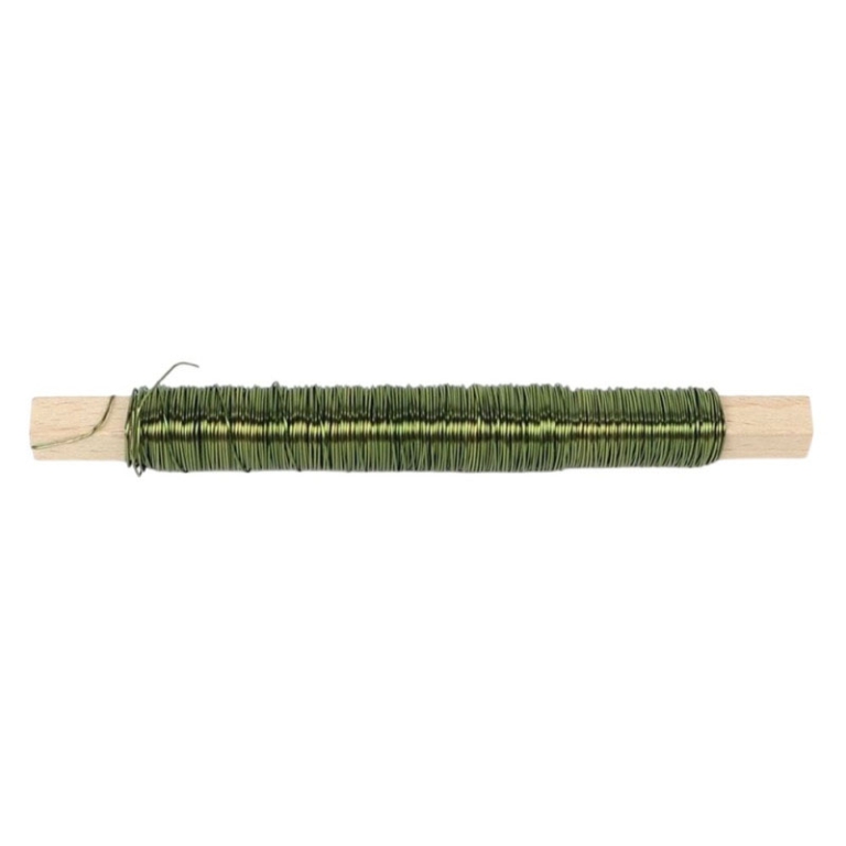 ROCCHETTO FIL DI FERRO   50GR VERDE OLIVA
