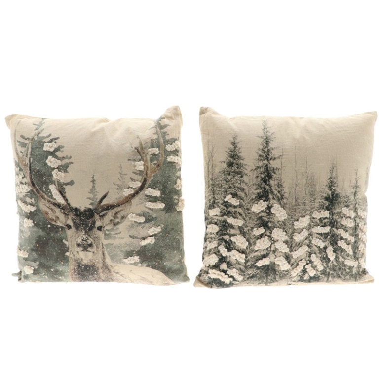 CUSCINO 45X45CM SOGGETTI ASSORTITI NATALIZI