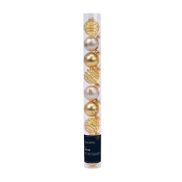 SFERE 9PZ VETRO D3CM ORO DECORI ASSORTITI