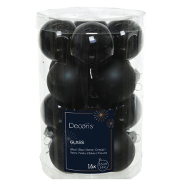 SFERA VETRO D35MM 16PZ NERO
