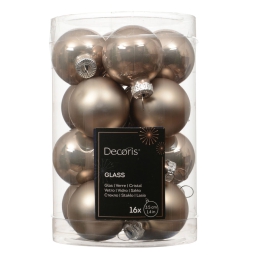 SFERA VETRO D35MM 16PZ GRIGIO PERLA