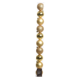 SFERE 10PZ D6CM COLOR ORO SOGGETTI ASSORTITI