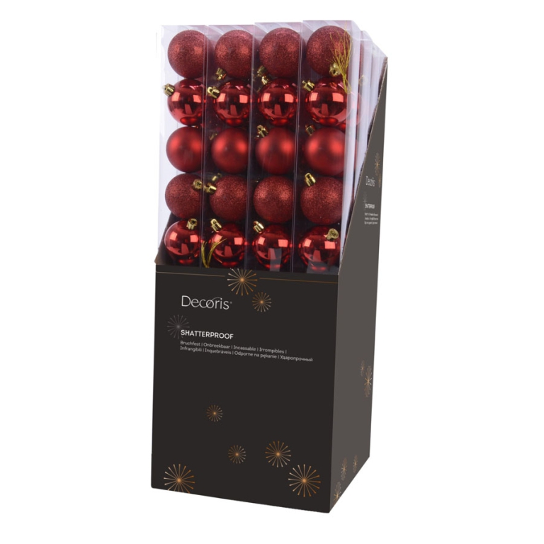 SFERA PLASTICA D60MM 10PZ ROSSO 3