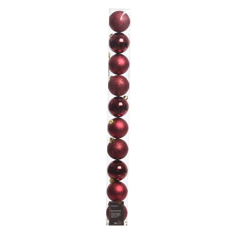 SFERE 10PZ D60MM ROSSO   SCURO