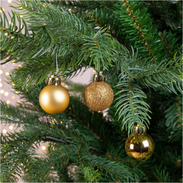 SFERA PLASTICA D30MM 14PZ ORO 2