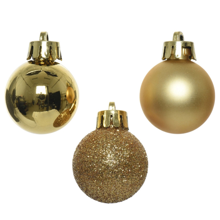 SFERA PLASTICA D30MM 14PZ ORO 3