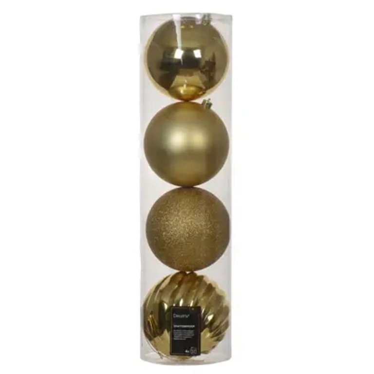 SFERE PLASTICA 4PZ D4CM  ORO SOGGETTI ASSORTITI 2