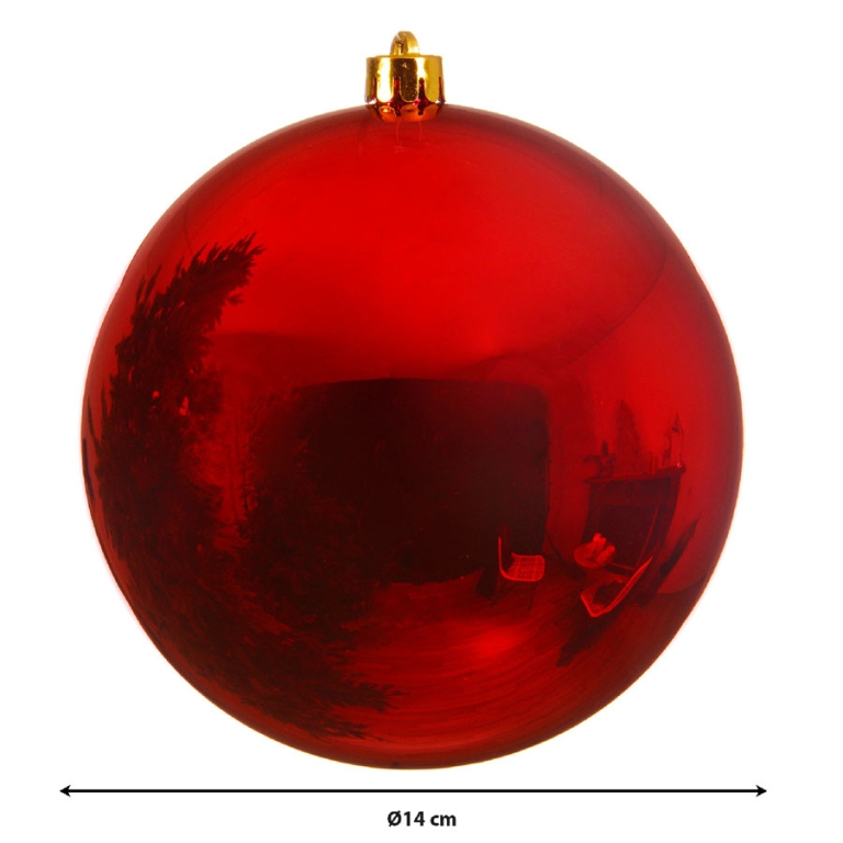 SFERA PLASTICA D140MM ROSSO LUCIDO 3