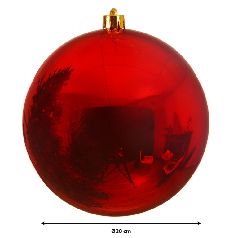SFERA PLASTICA D250MM ROSSO LUCIDO 3