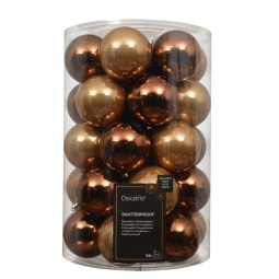 SFERA PLASTICA D80MM 34PZ BRANDY ASSORTITE