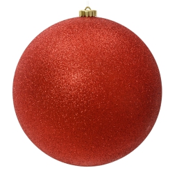 SFERA PLASTICA D250MM ROSSO GLITTER