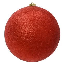 SFERA PLASTICA D200MM ROSSO GLITTER
