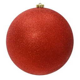 SFERA PLASTICA D140MM ROSSO GLITTER