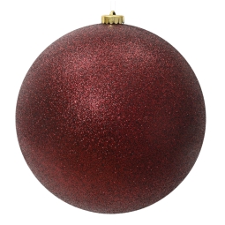 SFERA PLASTICA D140MM BORGOGNA GLITTER