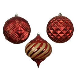 SFERA D20CM PLASTICA RICICLATA ROSSO SOGGETTI ASSORTITI