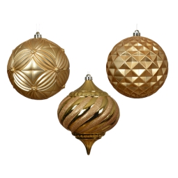SFERA D20CM COLOR ORO CHIARO SOGGETTI ASSORTITI