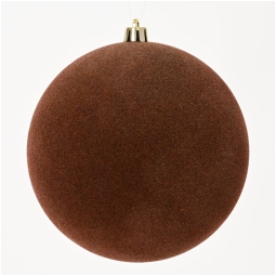 SFERA PLASTICA D60MM 12PZ FLOCCATA ESPRESSO