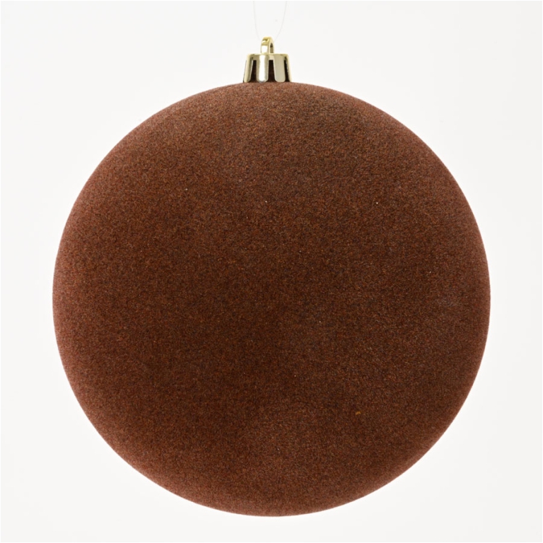 SFERA PLASTICA D60MM 12PZ FLOCCATA ESPRESSO