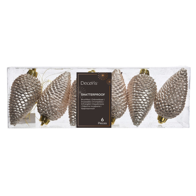 SFERA PLASTICA PIGNA H80MM 6PZ PERLA