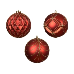 SFERA D12CM PLASTICA ROSSO SOGGETTI ASSORTITI