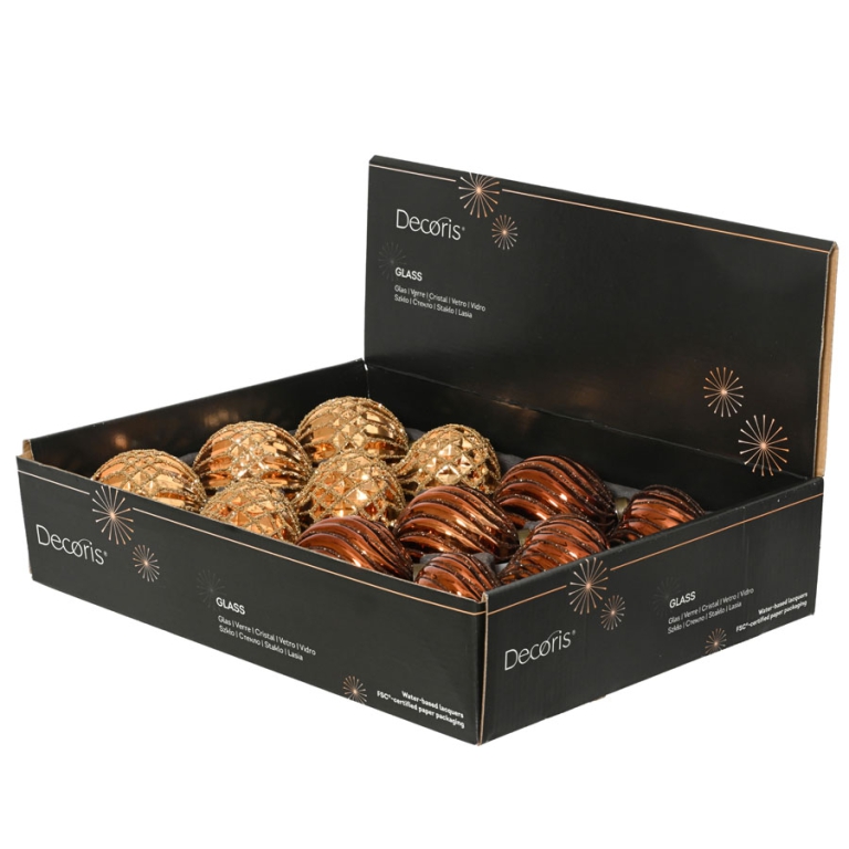 SFERA VETRO D80MM BRANDY  SOGGETTI ASSORTITI 2