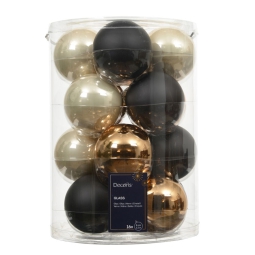 SFERA VETRO D80MM 16PZ   COLORI ASSORTITI