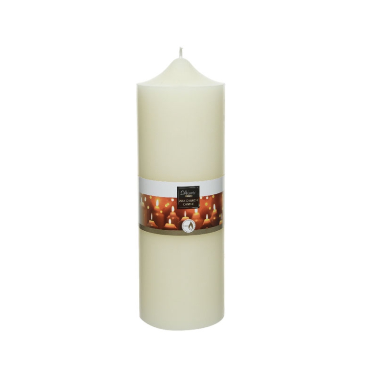CANDELA CERO D10H30CM    AVORIO