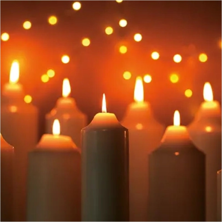 CANDELA A CERO D10H20CM AVORIO 2