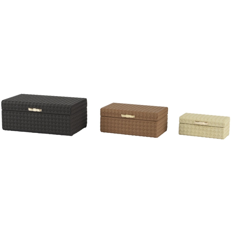 BAULETTO SET 3PZ CHIUSURA A GANCIO 3 COLORI 2
