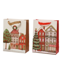 SHOPPER 26X10X32CM NATALE DECORO CASE