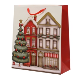 SHOPPER 50X18X72CM NATALE DECORO CASE