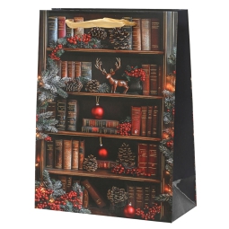 SHOPPER 12X6,5X16CM NATALE DECORO OGGETTI LIBRERIA