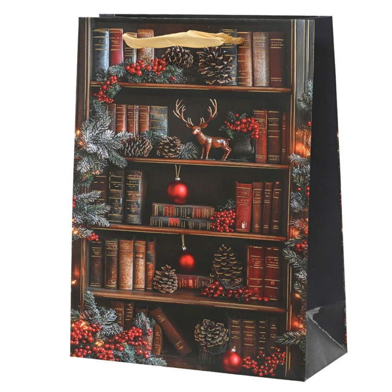 SHOPPER 18X8X24CM NATALE DECORO OGGETTI LIBRERIA