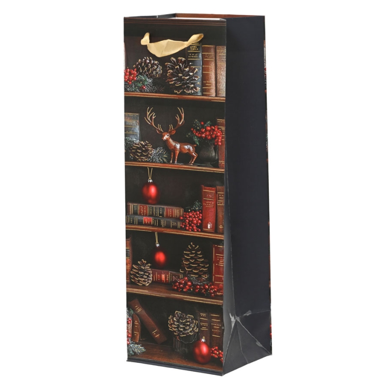 SHOPPER 12X10X36CM NATALE DECORO OGGETTI LIBRERIA