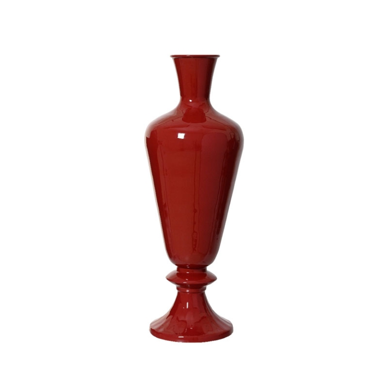 VASO METALLO H77CM ROSSO LUCIDO