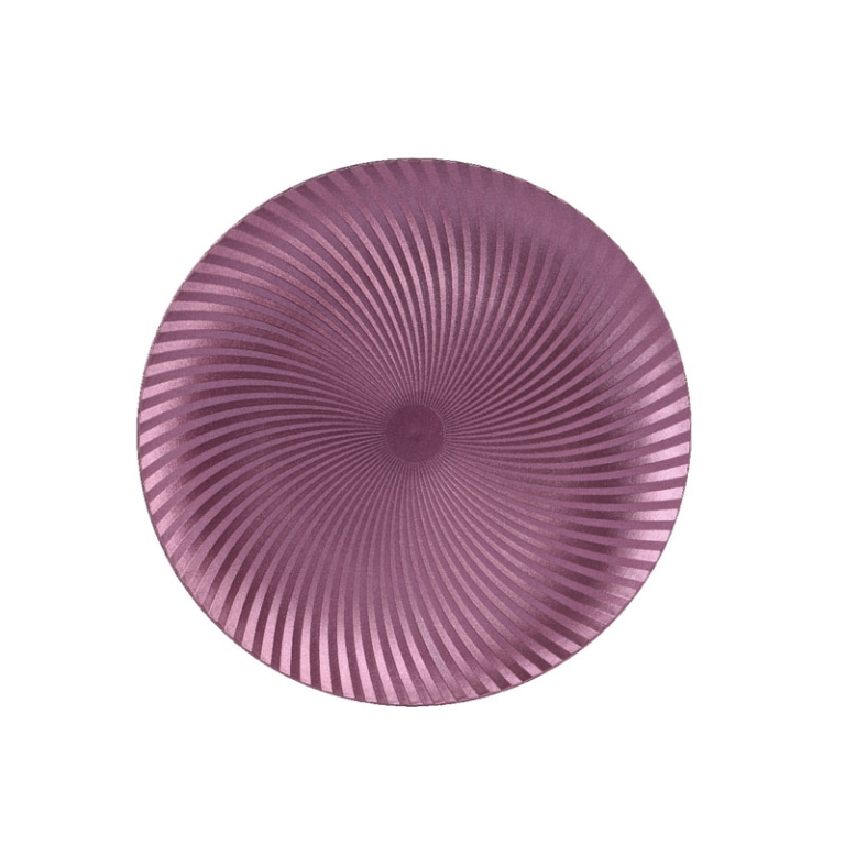 SOTTOPIATTO D33CM LILLA  DECORO SPIRALE