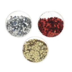 GLITTER 8GR STELLE ORO ARGENTO ROSSE